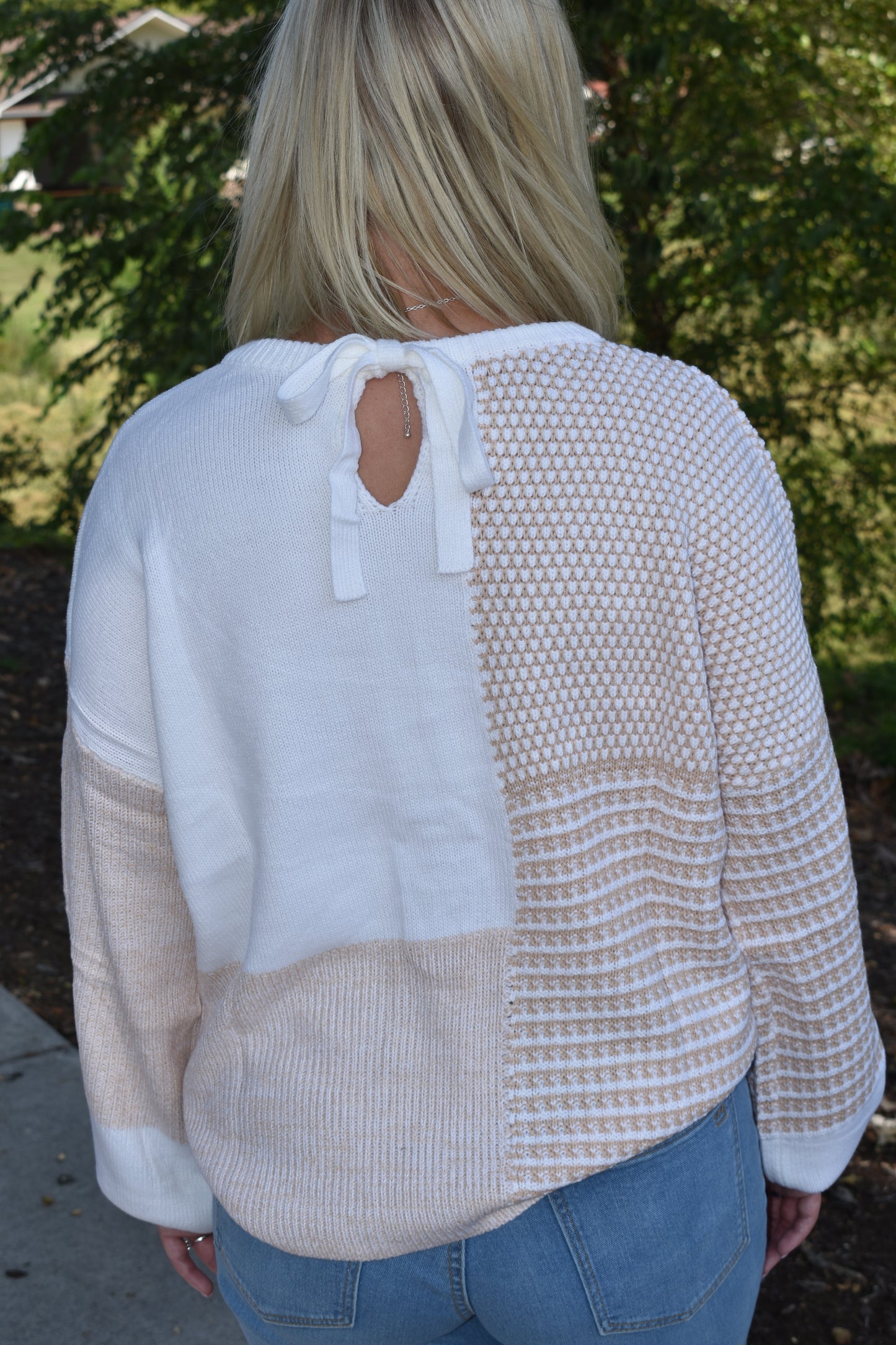 Tan Tie Back